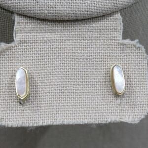 Kendra Scott Mae Gold Plated Mother Of Pearl Stud Earrings